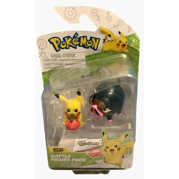 Pokemon Battle Figure Pack Pikachu & Lechonk Jazwares 2025 - Picture 2 of 4